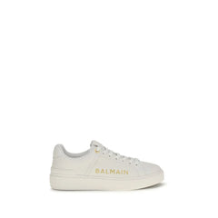 נעלי סניקרס Balmain White Calf Leather Bos Taurus