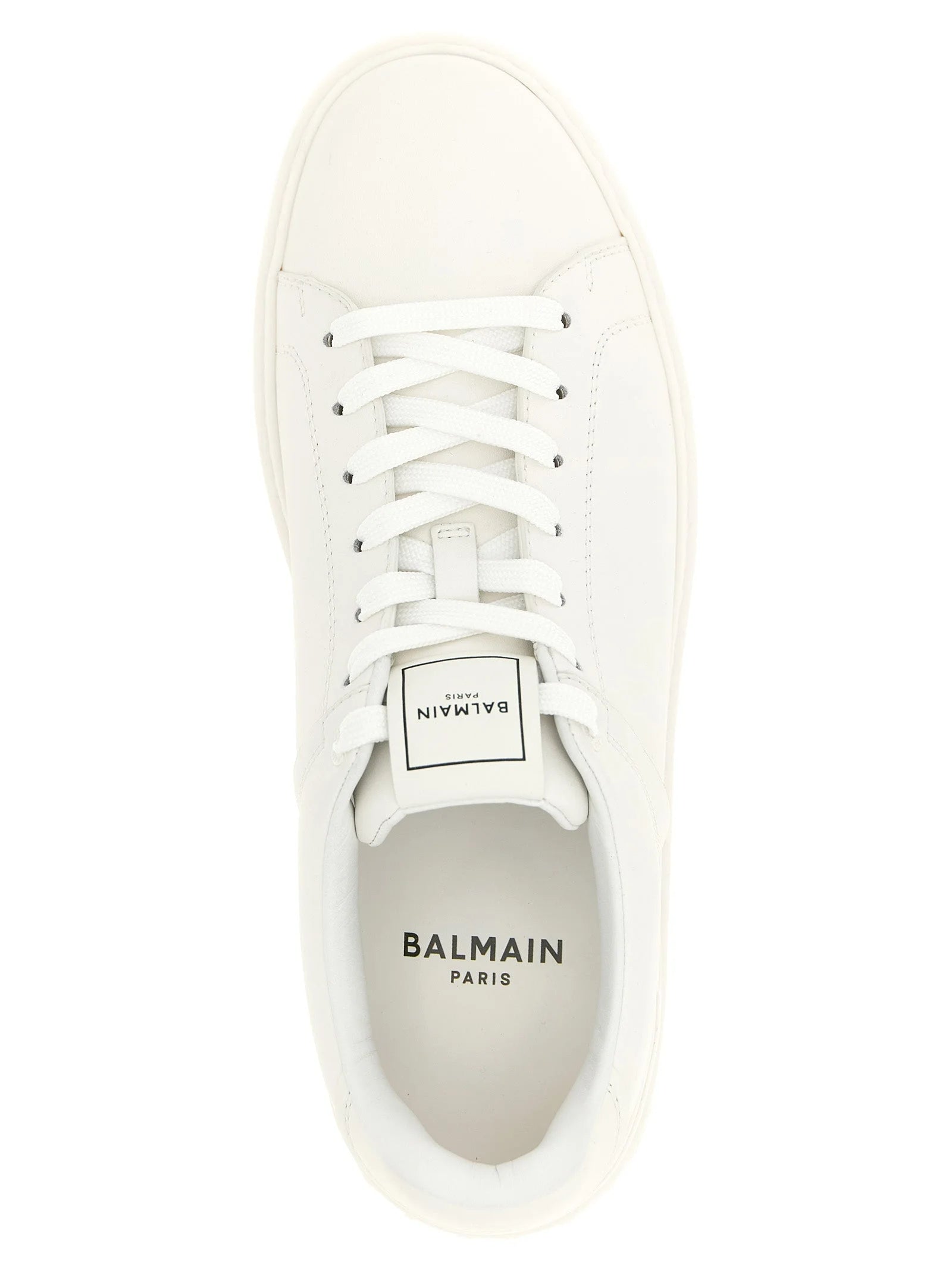 Balmain White Calfskin Low Top Sneakers - EU 42 | US 9