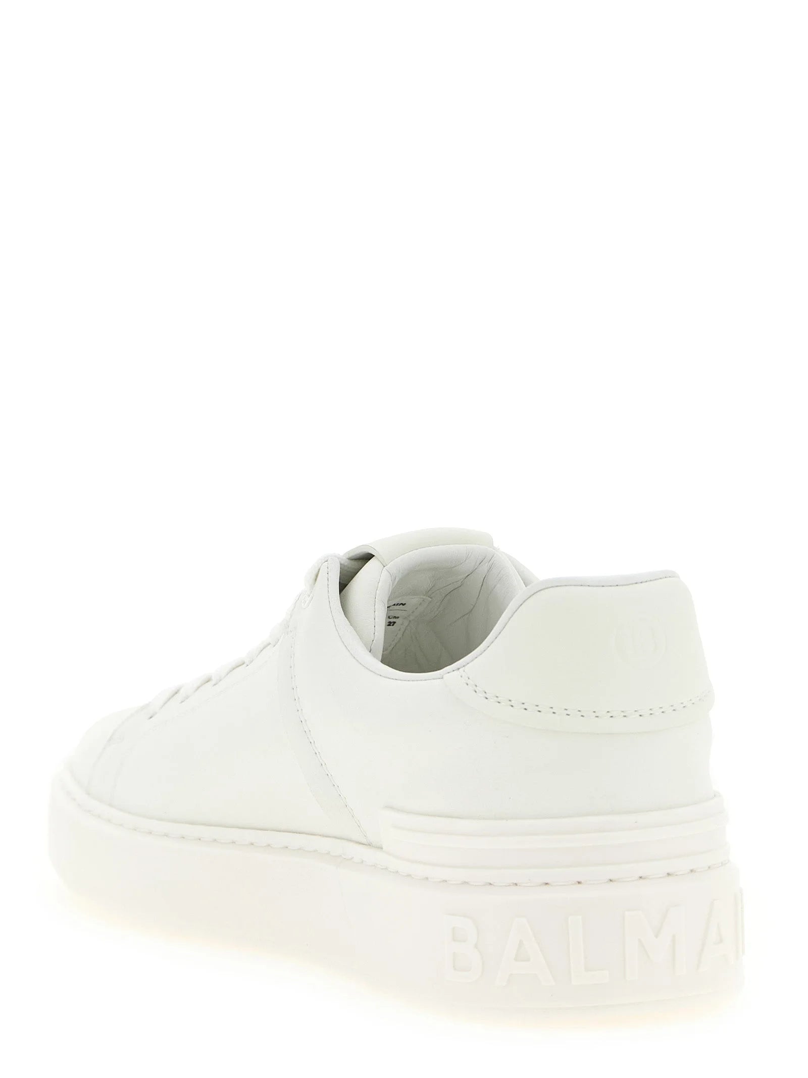 Balmain White Calfskin Low Top Sneakers - EU 42 | US 9