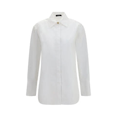 Balmain White Cotton Dress Shirt