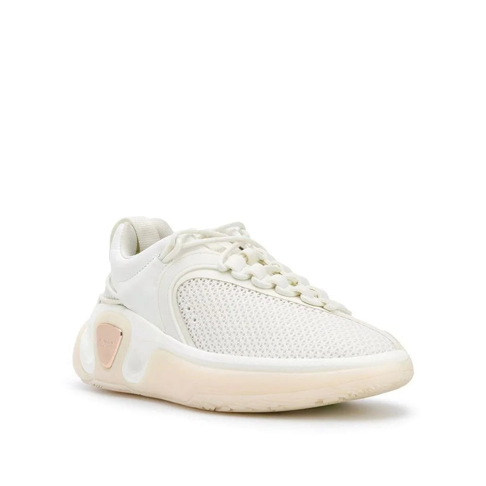 Balmain White Fabric Athletic Sneakers - EU40/US10