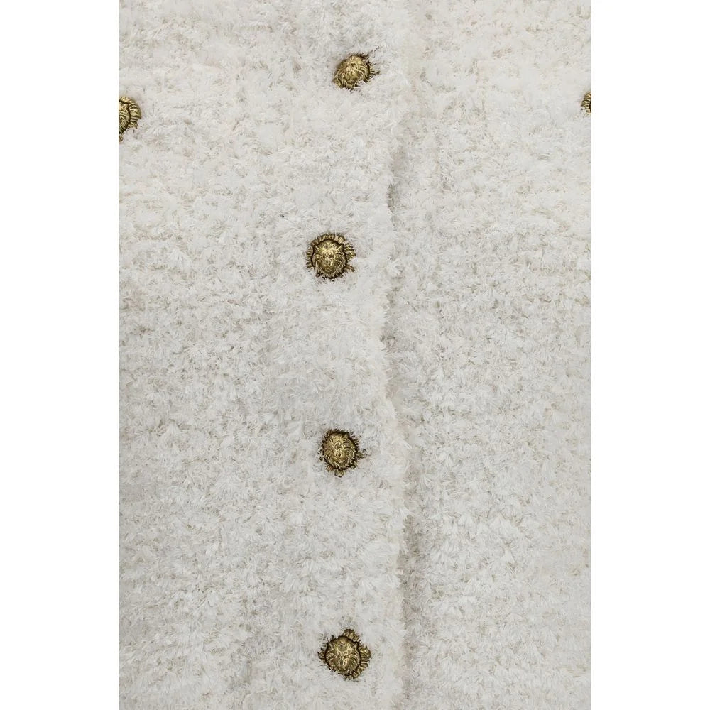 Balmain White Polyamide Cardigan