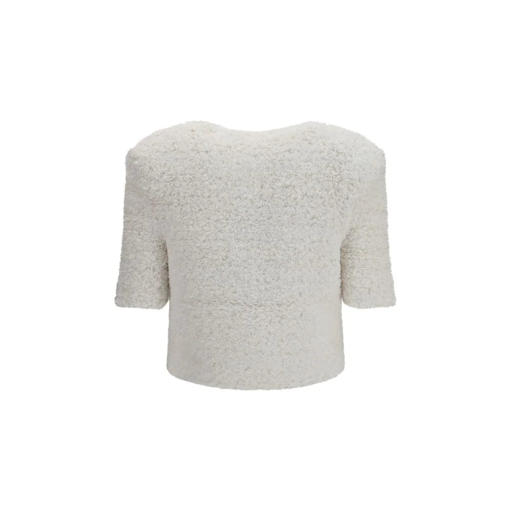 Balmain White Polyamide Cardigan