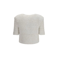 Balmain White Polyamide Cardigan