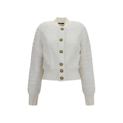 Balmain White Viscose Bomber - IT36 | XS