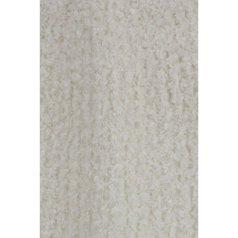 Balmain White Viscose Mini Skirt