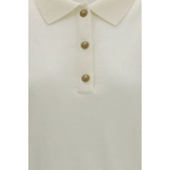 Balmain White Wool Oves Aries Polo Shirt