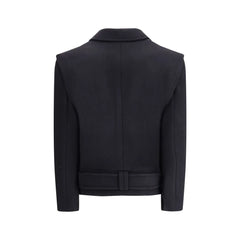 Balmain Wool Double-breasted Coat - Overcoats
