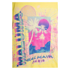 Balmain Yellow Cotton T-Shirt - 3XL - T-Shirts