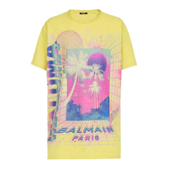 Balmain Yellow Cotton T-Shirt - 3XL - T-Shirts