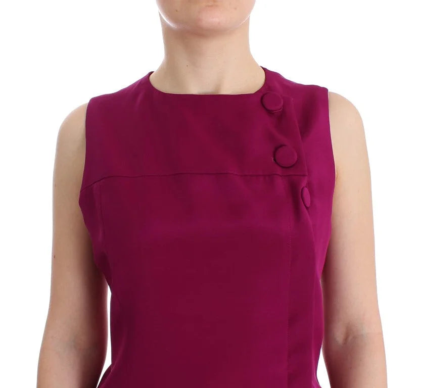 Barbara Casasola Purple Silk Sleeveless Blouse Top - IT42 | S - Blouses