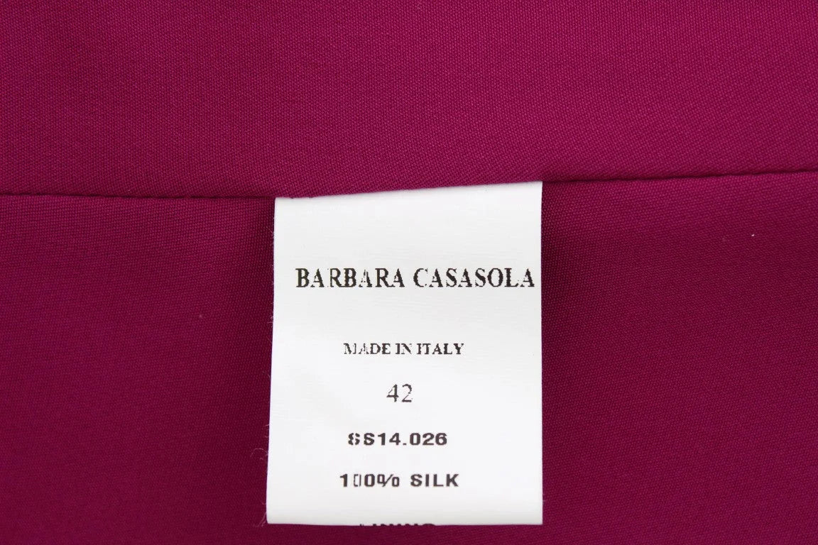 Barbara Casasola Purple Silk Sleeveless Blouse Top - IT42 | S - Blouses
