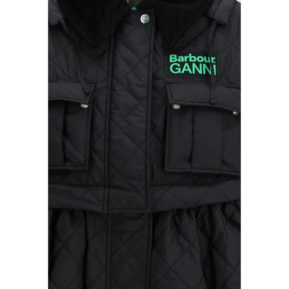 Barbour Black Polyester Coat - 10