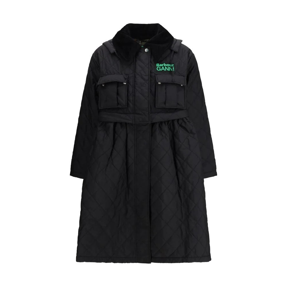 Barbour Black Polyester Coat