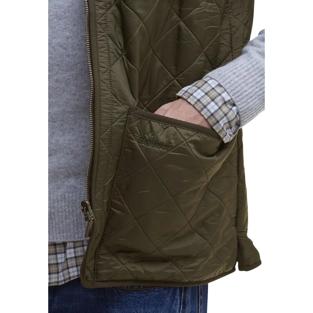 Barbour Green Polyamide Sleveless Jacket - IT48 | L
