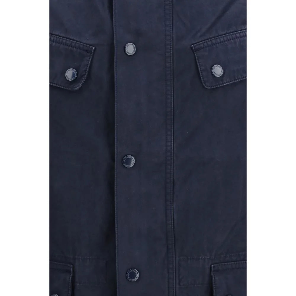 Barbour International Blau Baumwoll Langmantel - Mäntel & Jacken