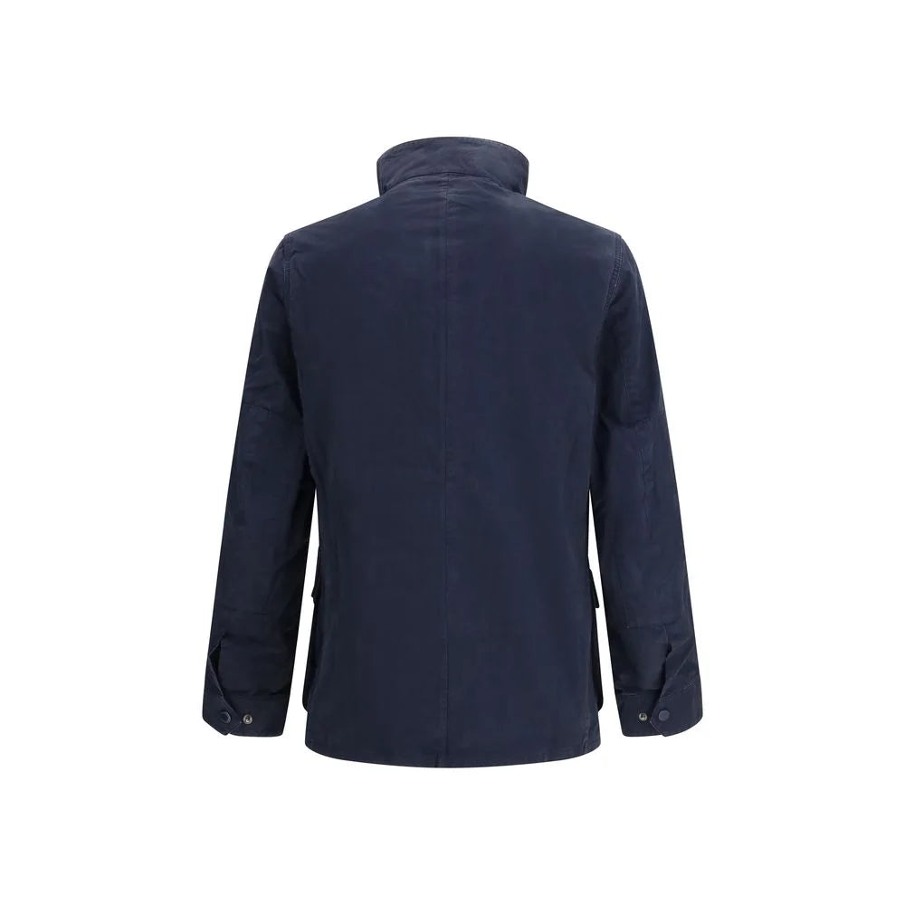 Barbour International Blau Baumwoll Langmantel - Mäntel & Jacken
