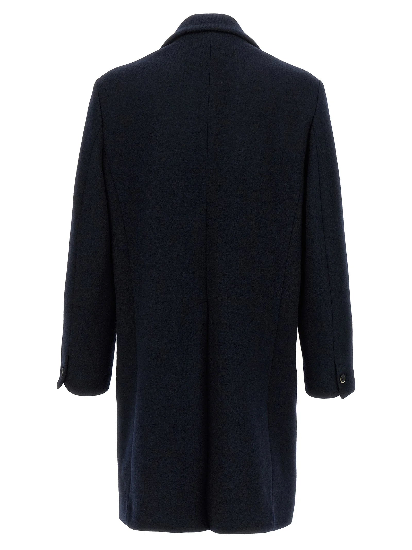 BARENA Black Virgin Wool Coat