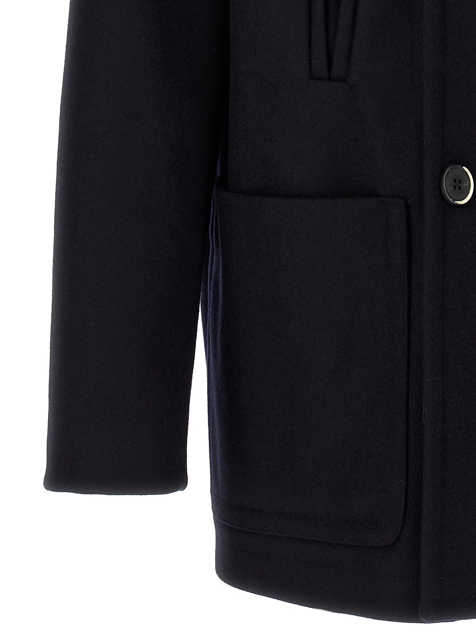 BARENA Blue Wool Coat - IT52 | XL