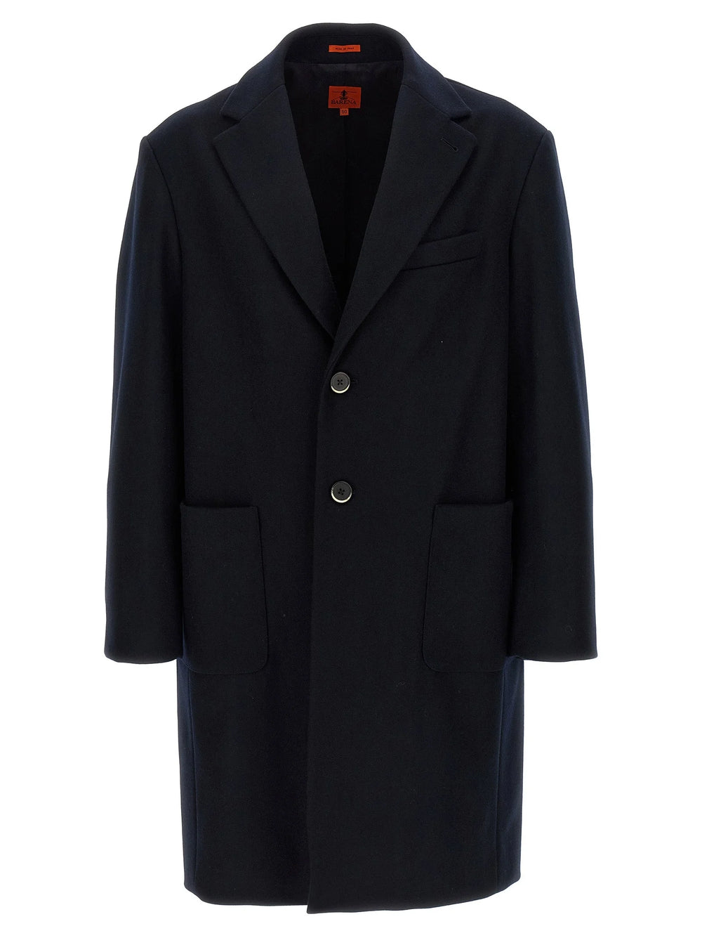 BARENA Blue Wool Coat - XXL