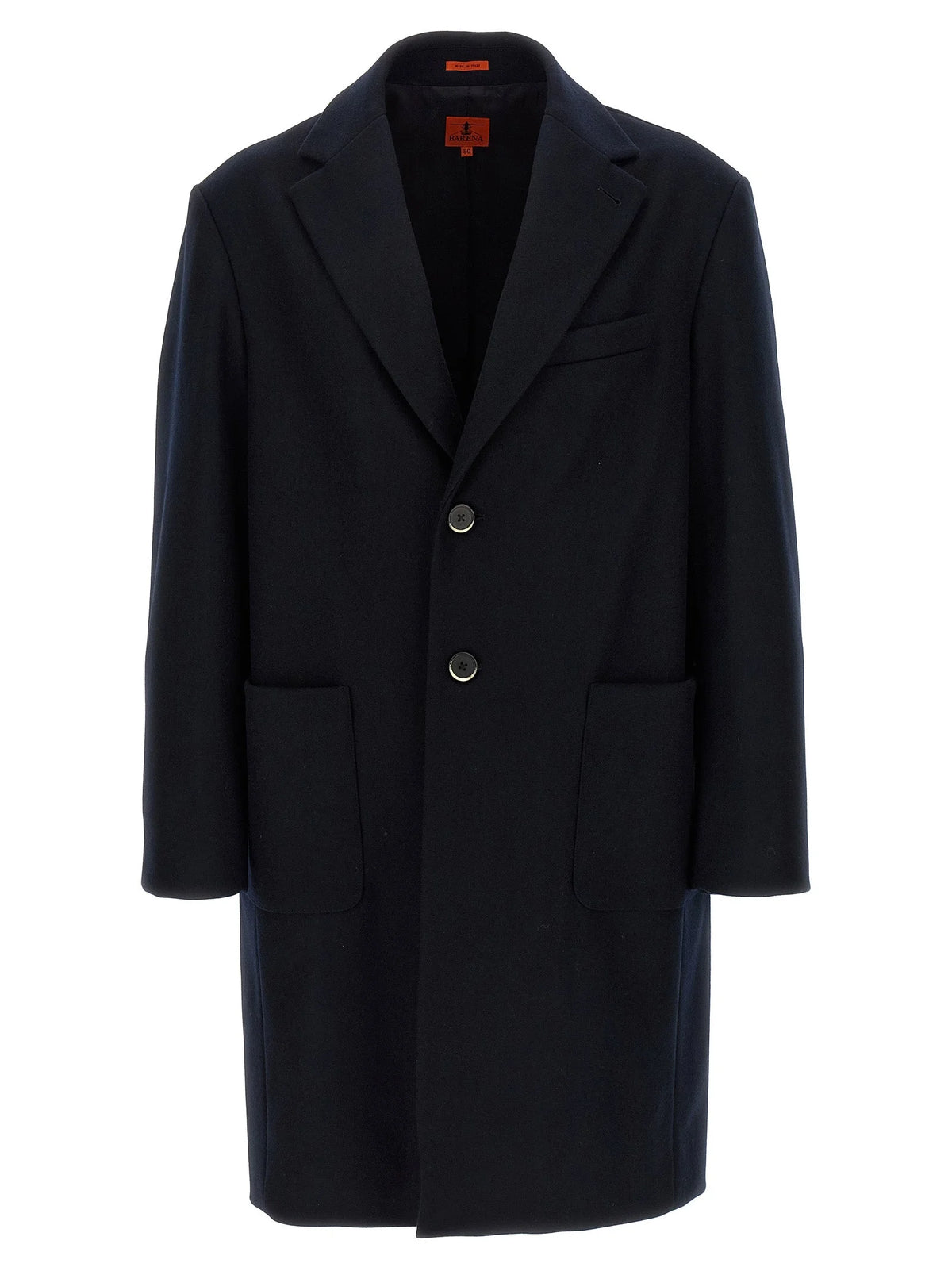 BARENA Blue Wool Coat - XXL