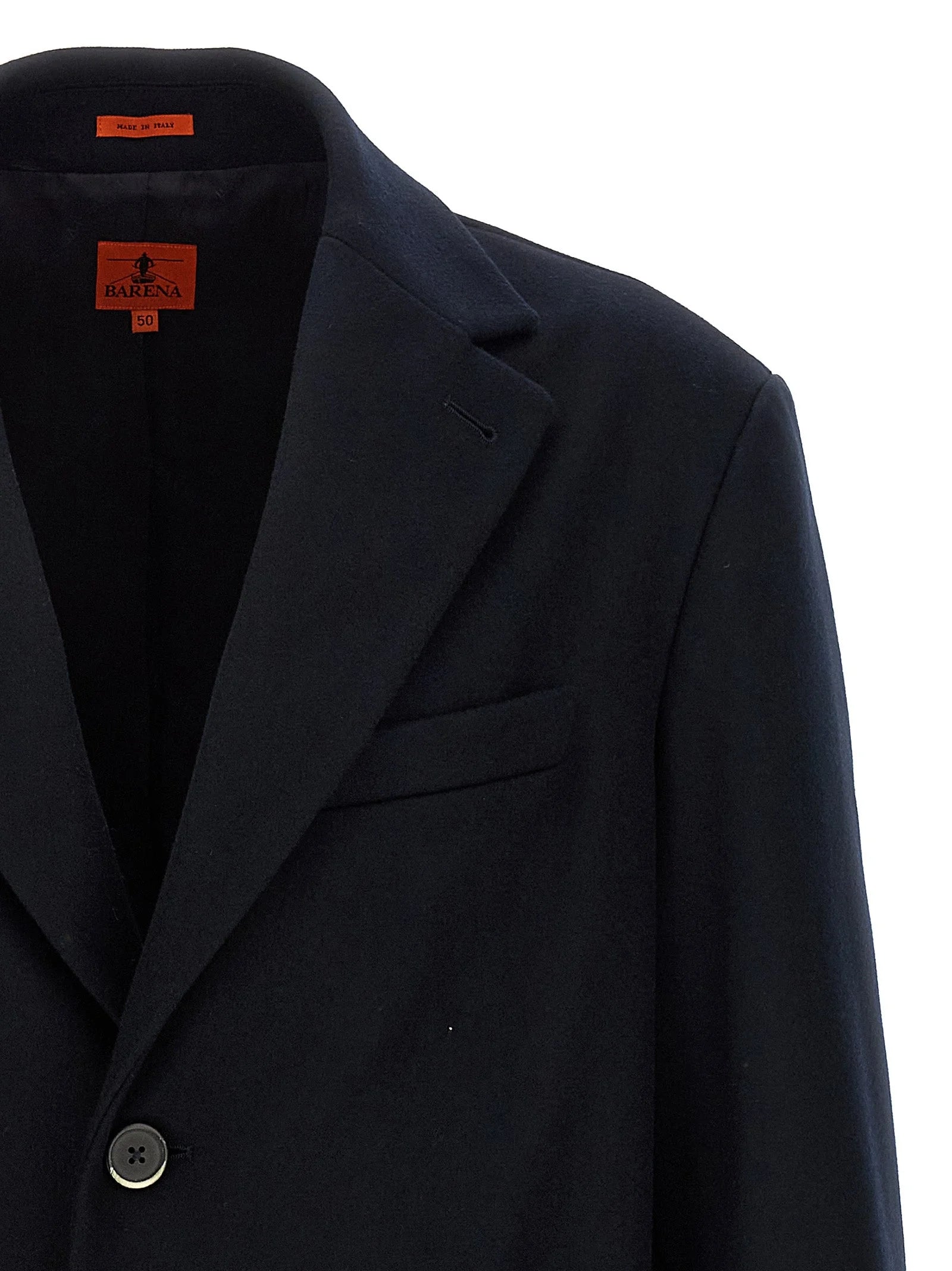 BARENA Blue Wool Coat - XXL