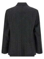 BARENA Gray Virgin Wool Blazer