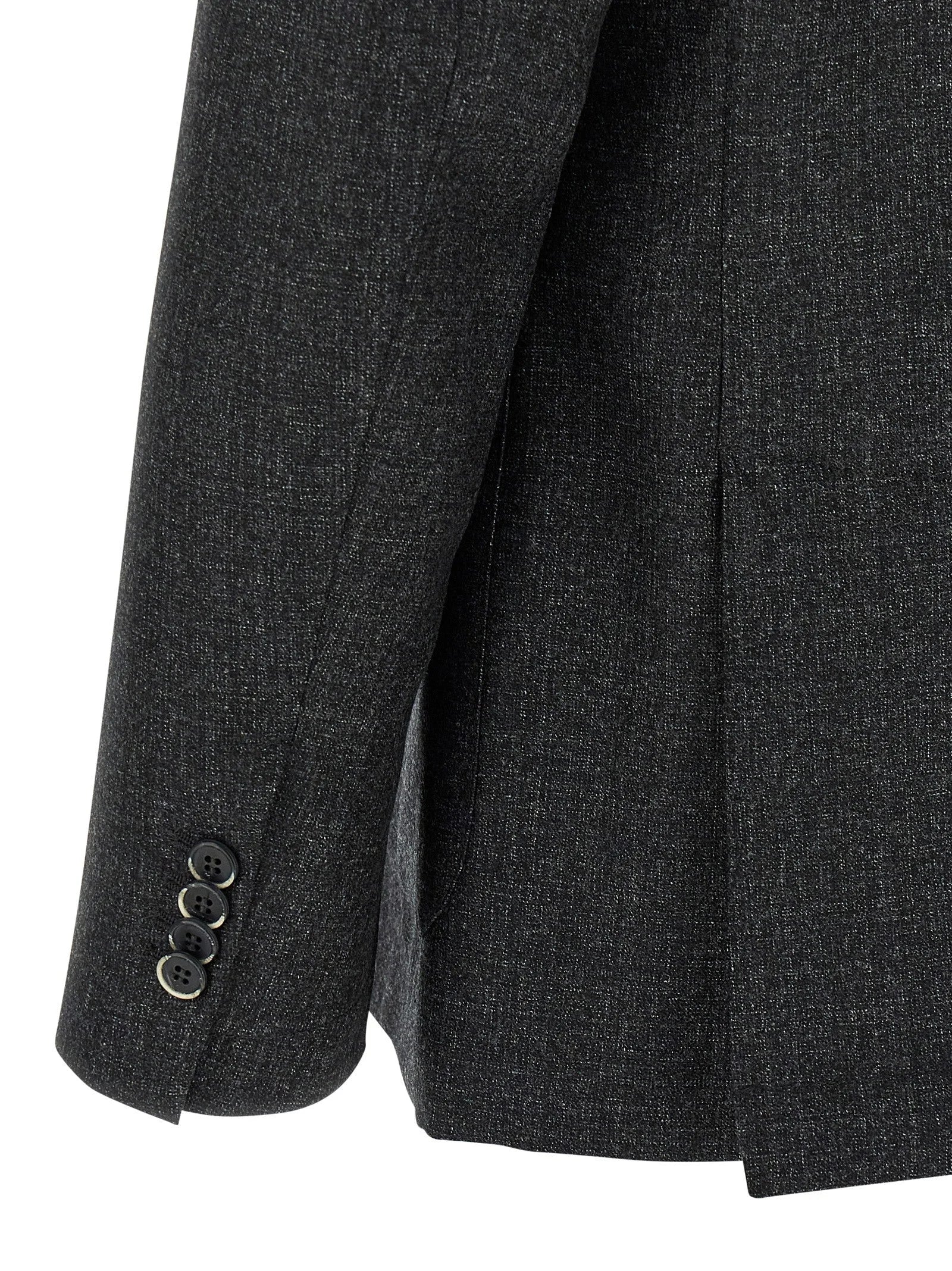BARENA Gray Virgin Wool Blazer