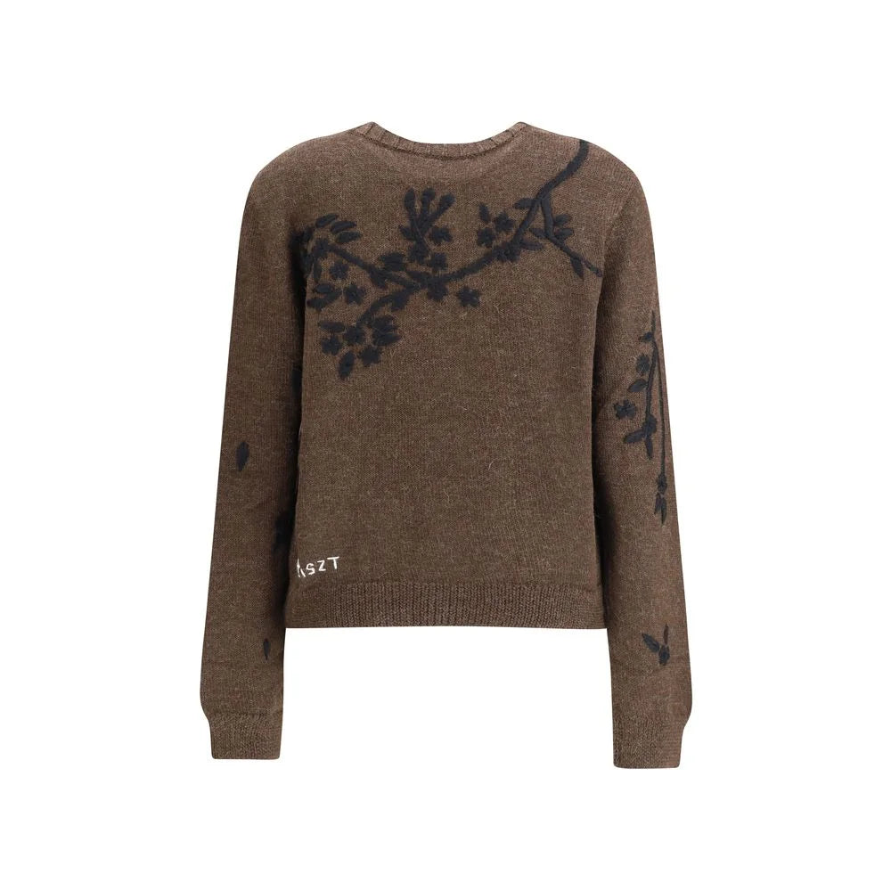 Baziszt Brown Alpaca Vicugna Pacos Cardigan - S