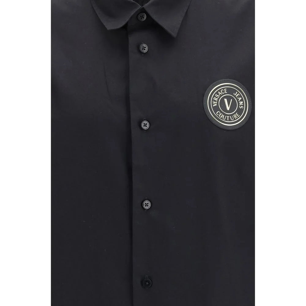 Versace Jeans Black Cotton Dress Shirt - IT52 | XL