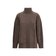 P.A.R.O.S.H. Brown Horsehair Turtleneck - L