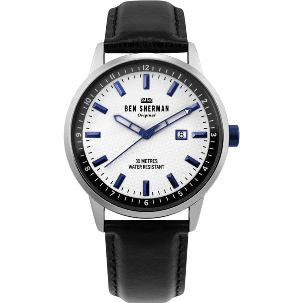 Ben Sherman Black Leather Watch - Watches