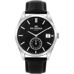 Ben Sherman Black Leather Watch - Watches