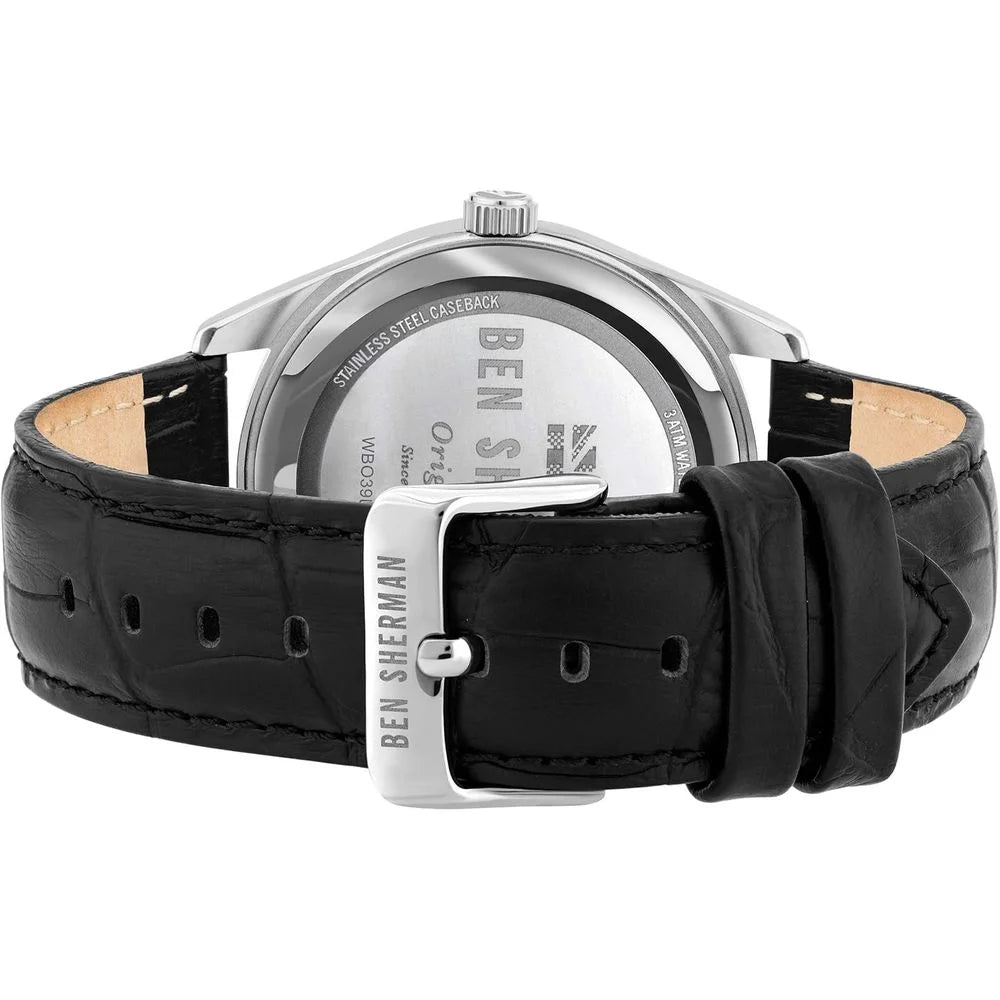 Ben Sherman Black Leather Watch - Watches