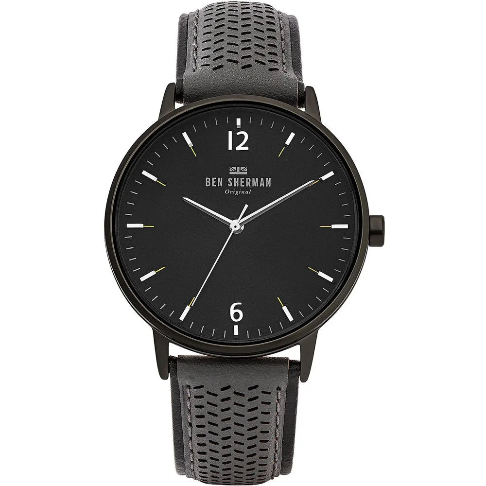 Ben Sherman Black Leather Watch - Watches