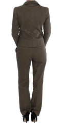 BENCIVENGA Beige Wool Cotton Suit - Pant Suits