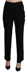 BENCIVENGA Black High Waist Straight Dress Trouser Pant - Trousers