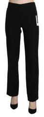 BENCIVENGA Black High Waist Straight Formal Dress Trouser - IT44|L - Trousers