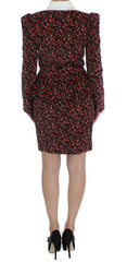 BENCIVENGA Black Multicolor Floral Suit - L - Skirt Suits