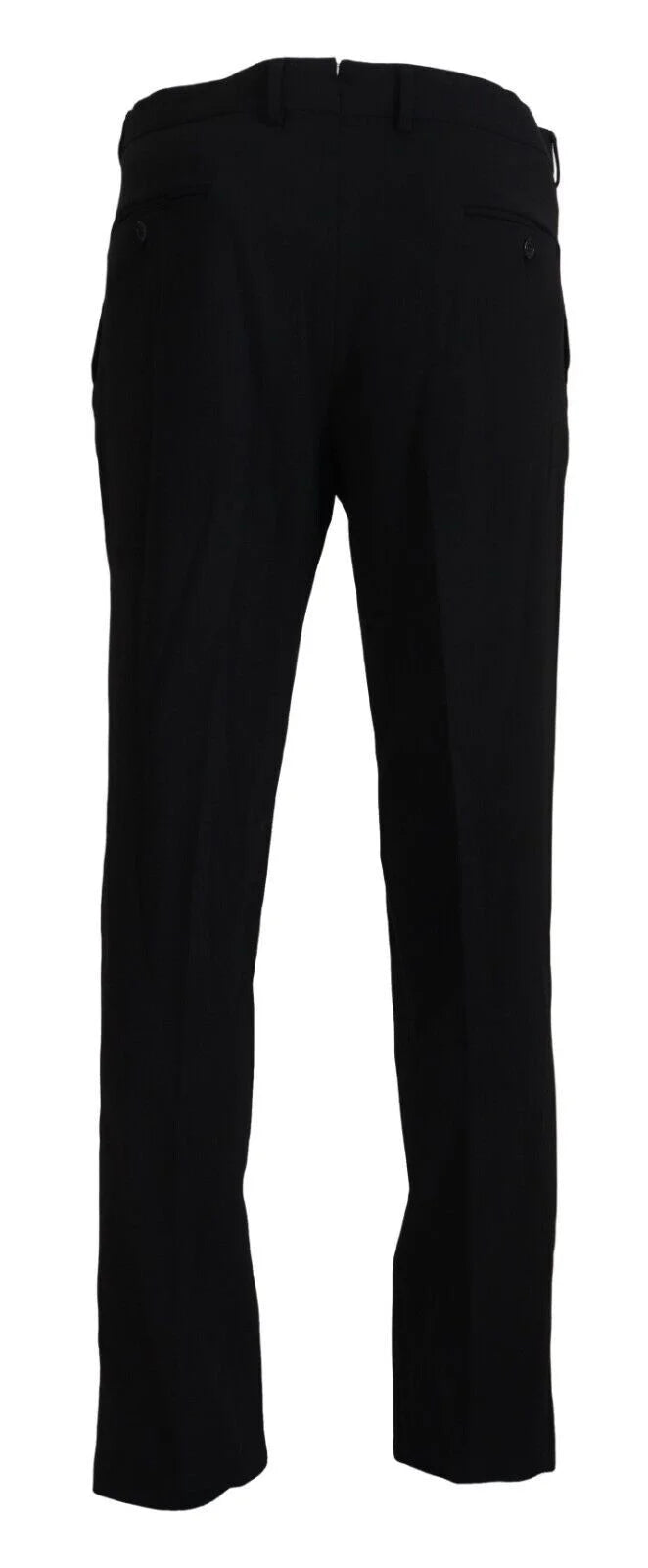 BENCIVENGA Black Straight Fit Men Formal Trousers Pants - Trousers