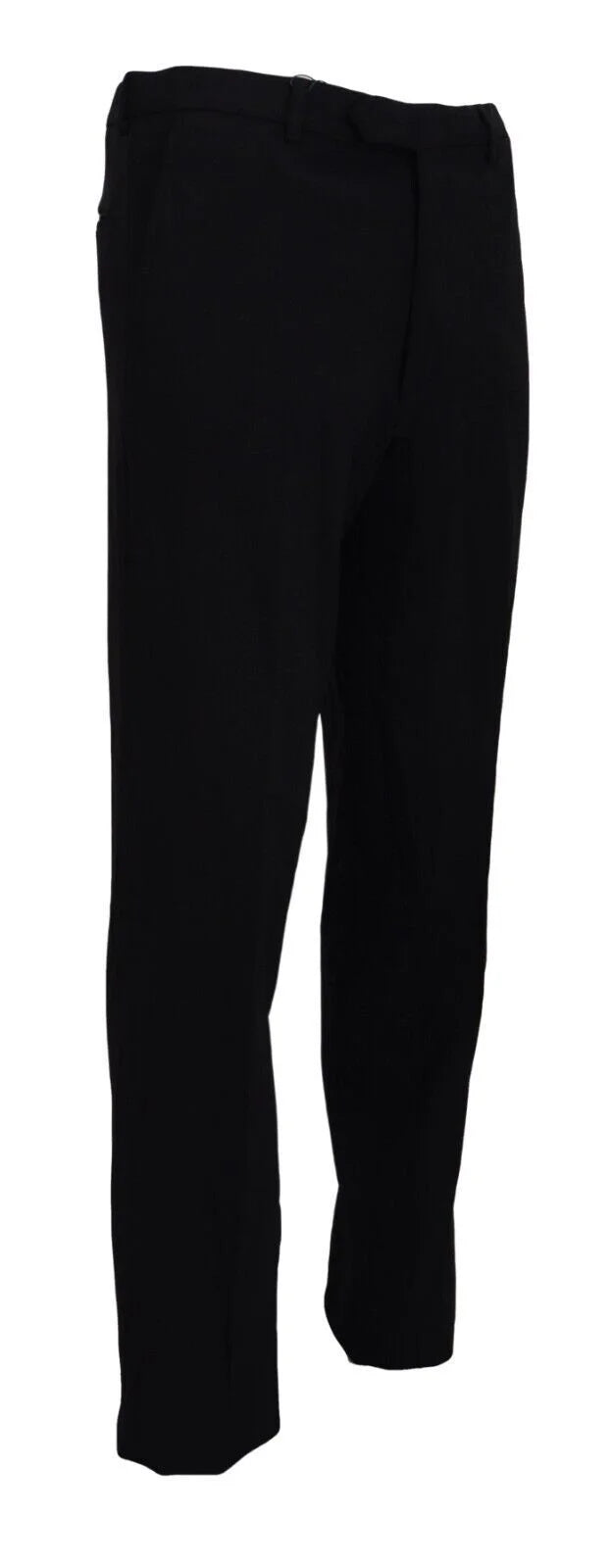 BENCIVENGA Black Straight Fit Men Formal Trousers Pants - Trousers