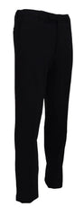 BENCIVENGA Black Straight Fit Men Formal Trousers Pants - Trousers