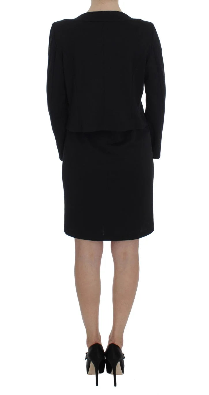 BENCIVENGA Black Stretch Sheath Dress & Sweater Set - Dresses