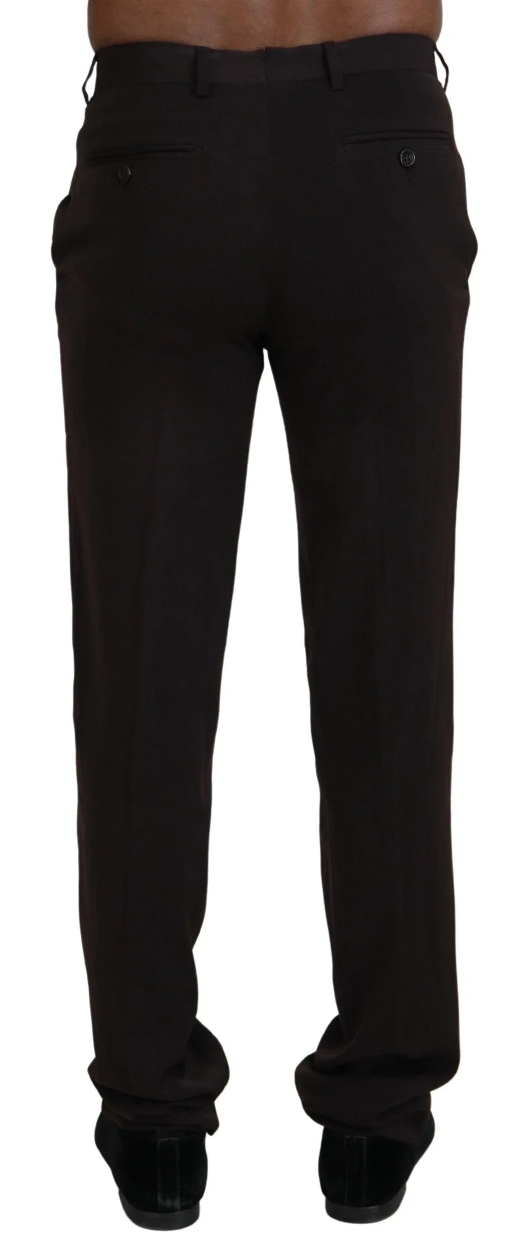 BENCIVENGA Brown Straight Fit Formal Men Pants - IT46 | S - Trousers