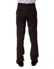 BENCIVENGA Dark Brown Mid Waist Dress Formal Pants - IT44 | XS - Trousers