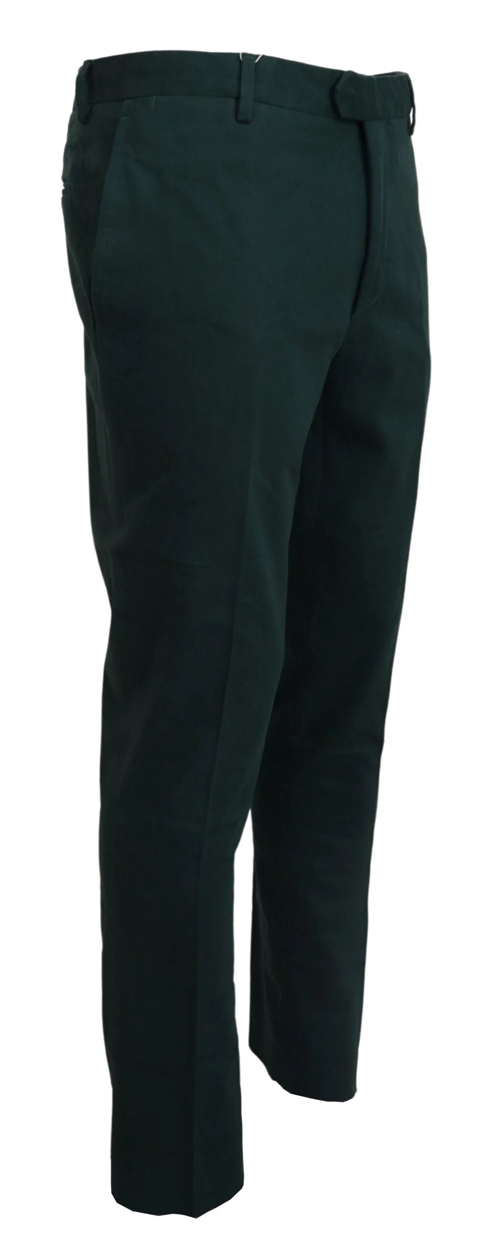 BENCIVENGA Dark Green Cotton Skinny Men Pants - IT46 | S - Chinos