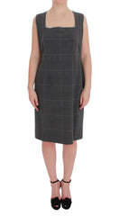 BENCIVENGA Gray Checkered Cotton Blazer Dress Set Suit - IT50 | XXL - Pant Suits