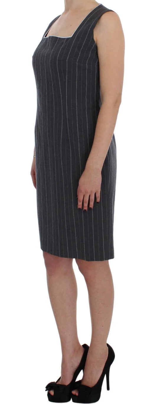 BENCIVENGA Gray Stretch Suit Sheath Dress & Blazer Set - Pant Suits