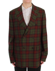 BENCIVENGA Green Wool Double Breasted Bordeaux - IT54 | XXL - Sport Jackets