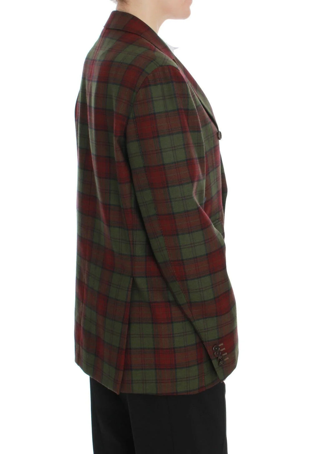 BENCIVENGA Green Wool Double Breasted Bordeaux - IT54 | XXL - Sport Jackets